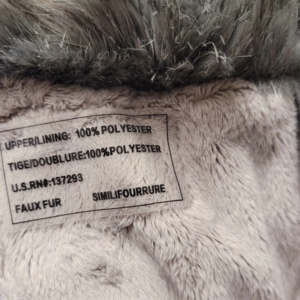 Clarks Gray Faux Fur Winter Boots - Picture 7 of 7